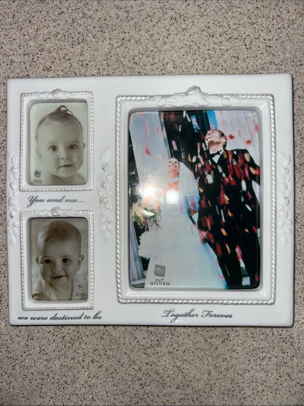 Wedding Engagement White 'Together Forever' Decorative Photo Frame Anniversary